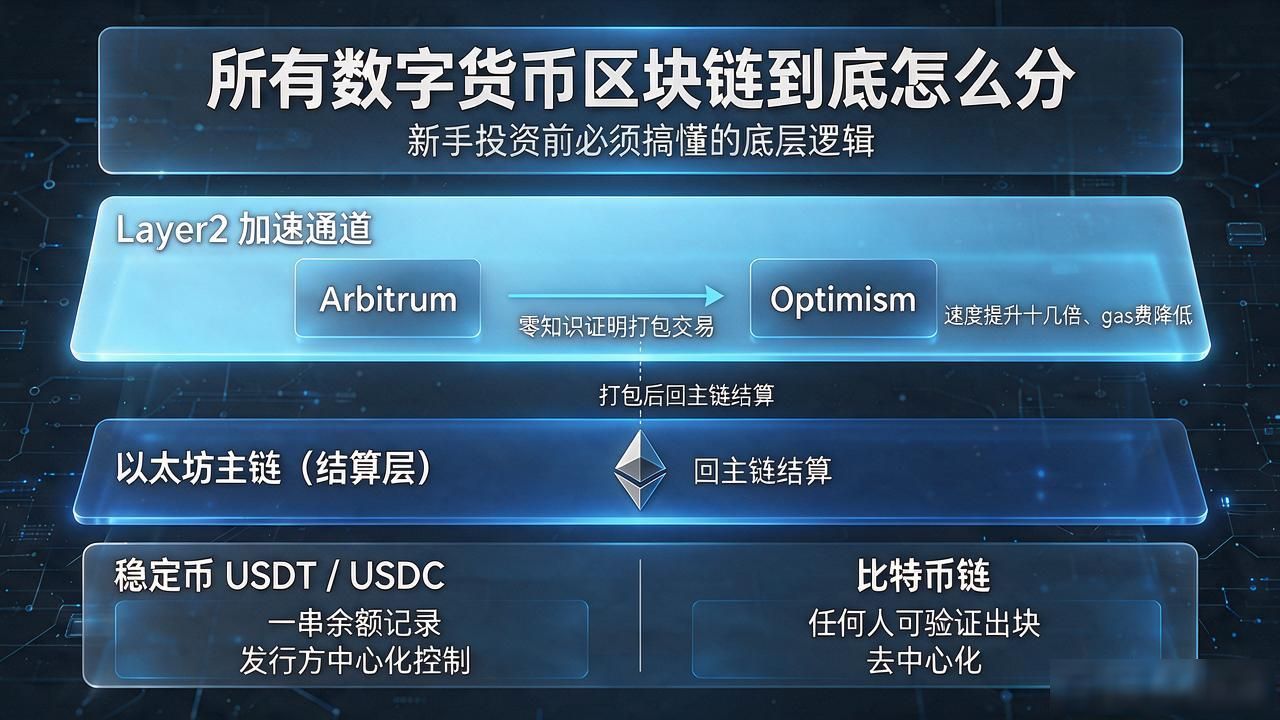 所有数字货币区块链到底怎么分，新手投资前必须搞懂的底层逻辑