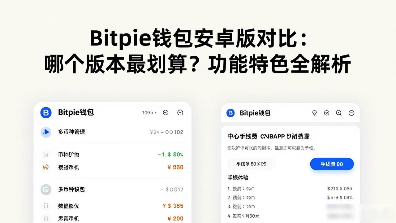 Bitpie钱包安卓版对比：哪个版本最划算？功能特色全解析