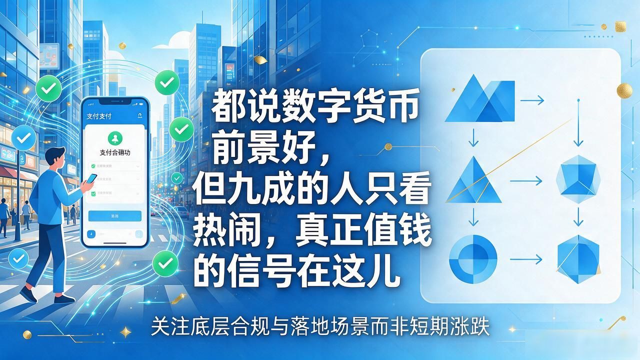 都说数字货币前景好，但九成的人只看热闹，真正值钱的信号在这儿