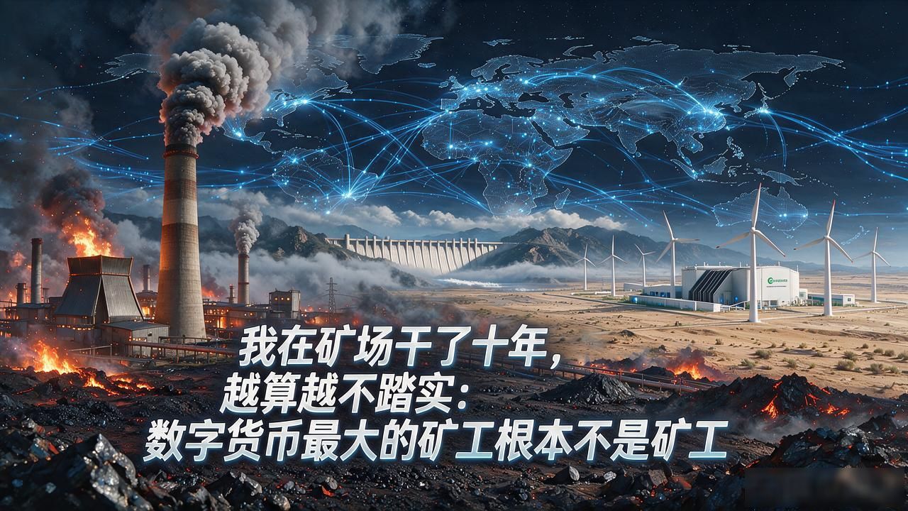 我在矿场干了十年，越算越不踏实：数字货币最大的矿工根本不是矿工