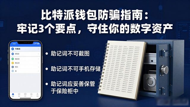 比特派钱包防骗指南：牢记3个要点，守住你的数字资产
