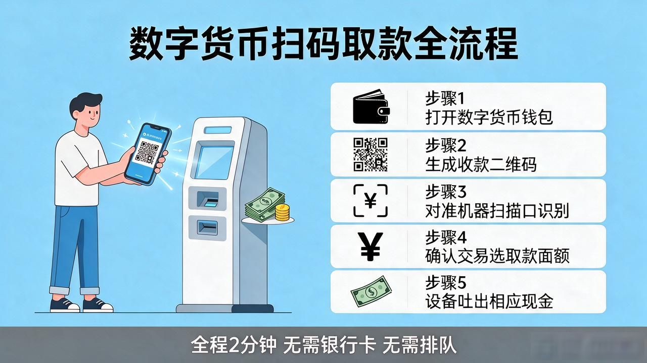 数字货币扫码取款机_数字货币扫码取款机适合哪些人群使用_数字货币扫码取款机如何兑换实体现金