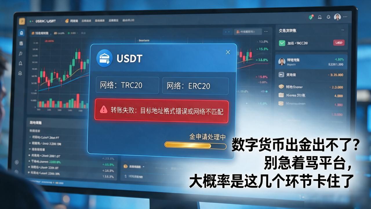 数字货币出金出不了？别急着骂平台，大概率是这几个环节卡住了