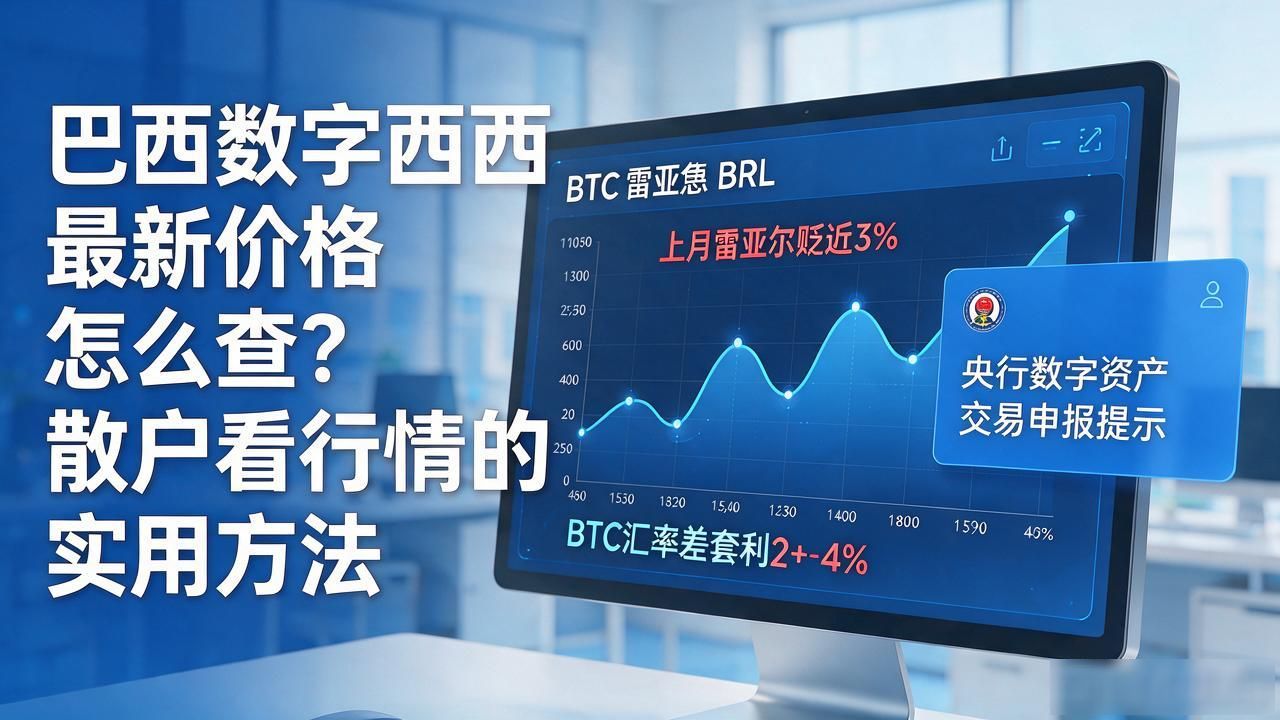 巴西数字货币最新价格怎么查？散户看行情的实用方法