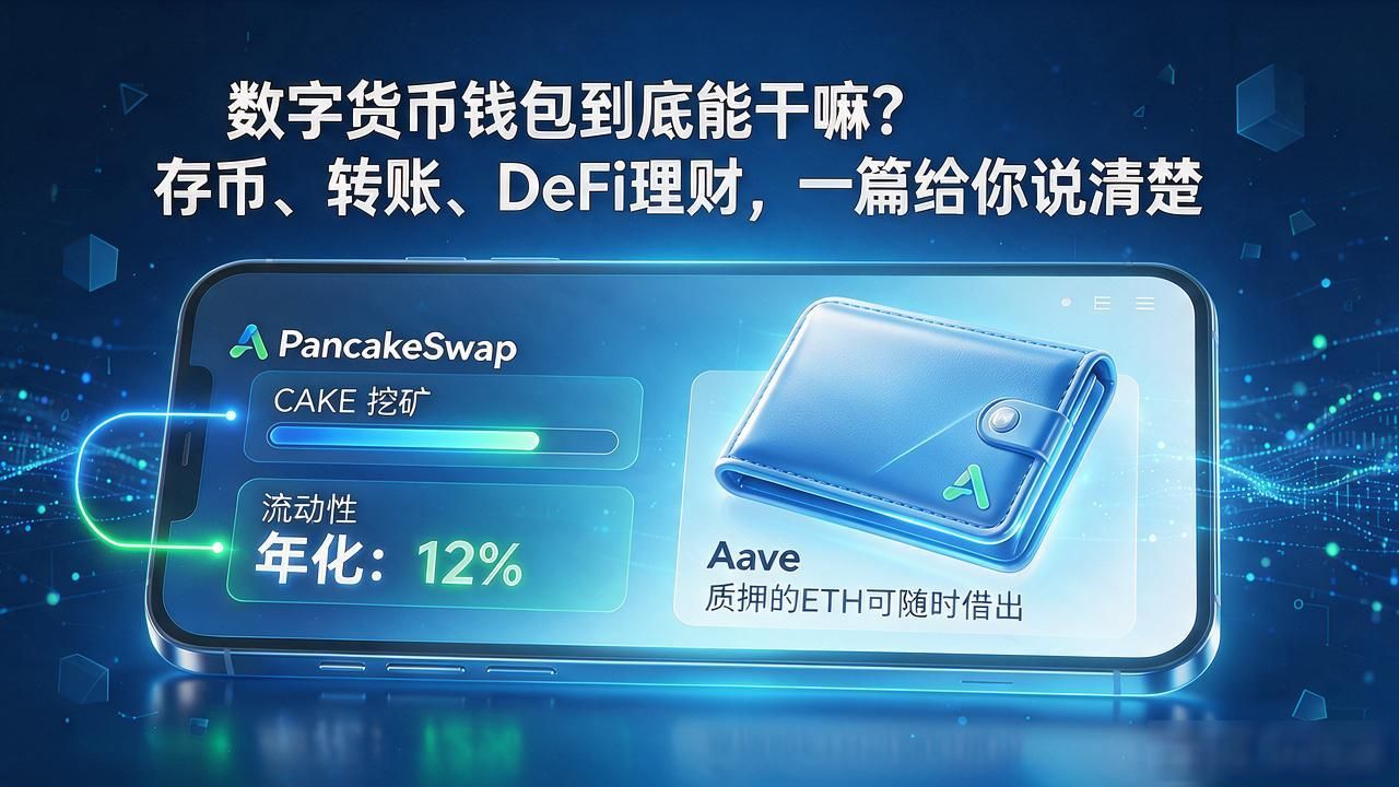 数字货币钱包到底能干嘛？存币、转账、DeFi理财，一篇给你说清楚
