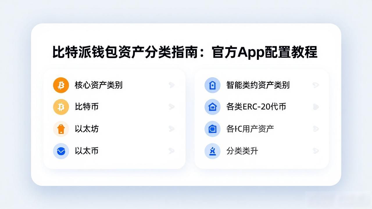 比特派钱包资产分类指南：官方App配置教程