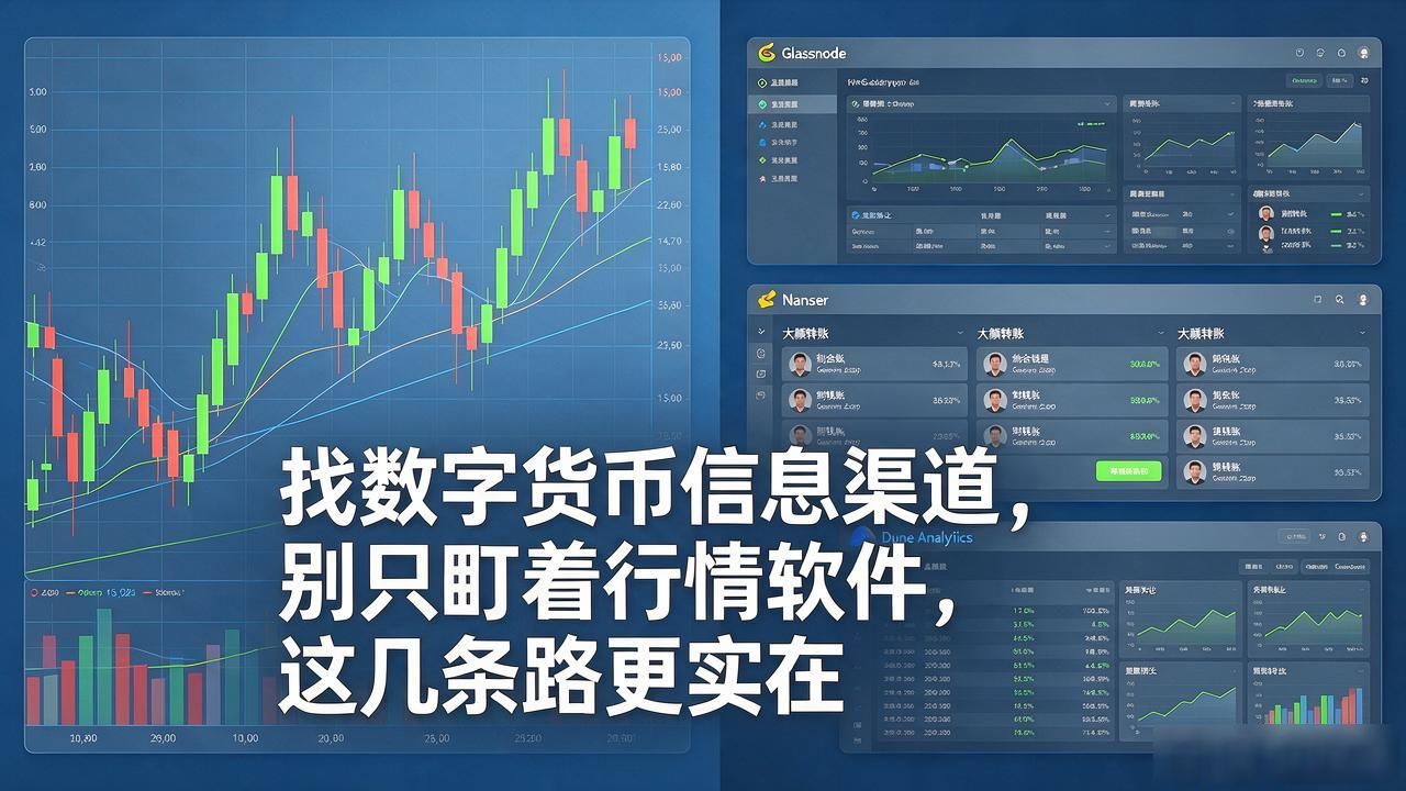 找数字货币信息渠道，别只盯着行情软件，这几条路更实在