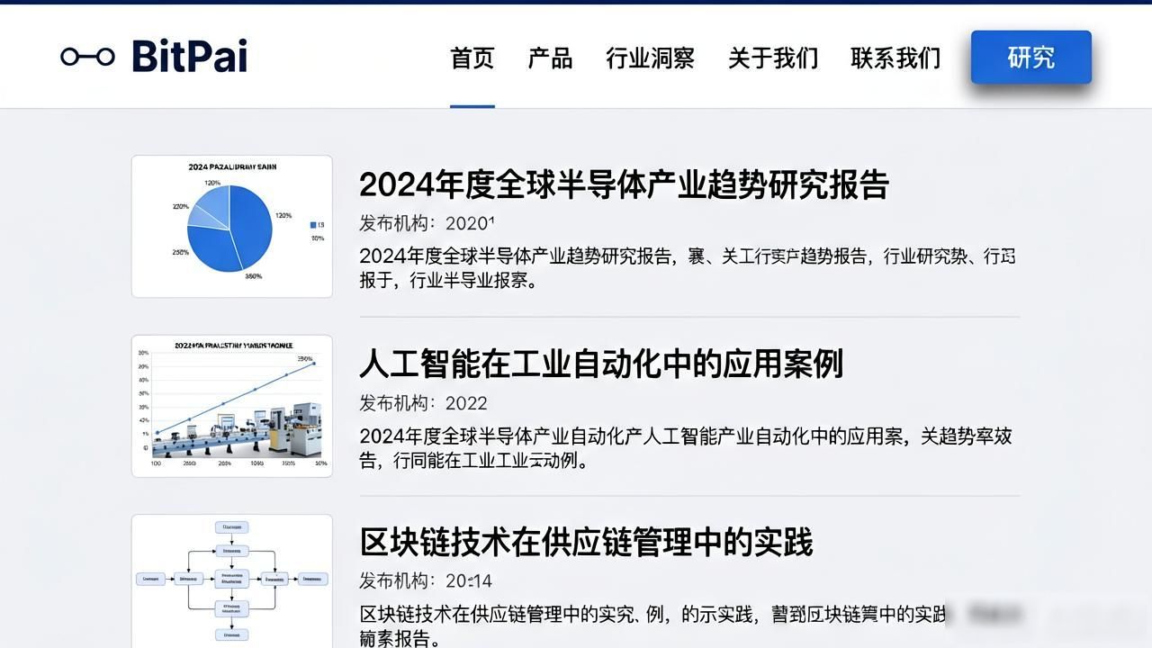 比特派官网获取行业报告 把握投资方向