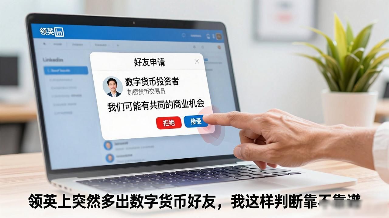 领英上突然多出数字货币好友，我这样判断靠不靠谱