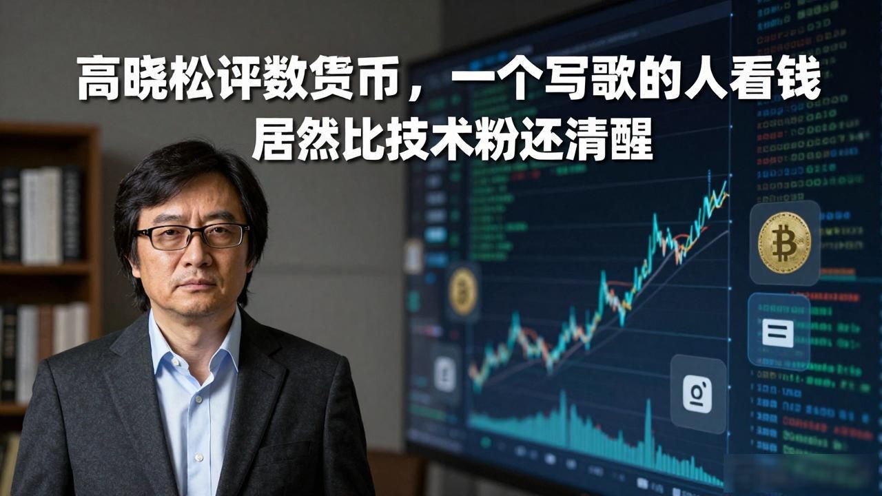 高晓松评数字货币，一个写歌的人看钱居然比技术粉还清醒