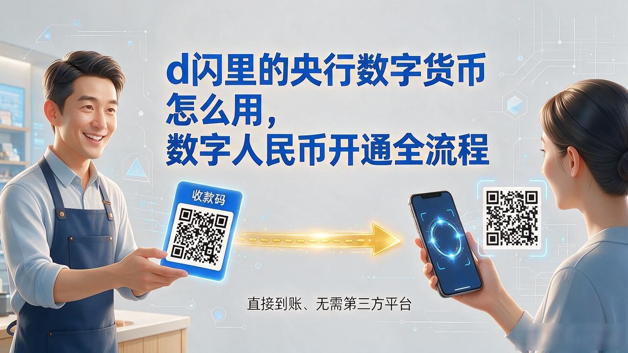 d闪里的央行数字货币怎么用，数字人民币开通全流程