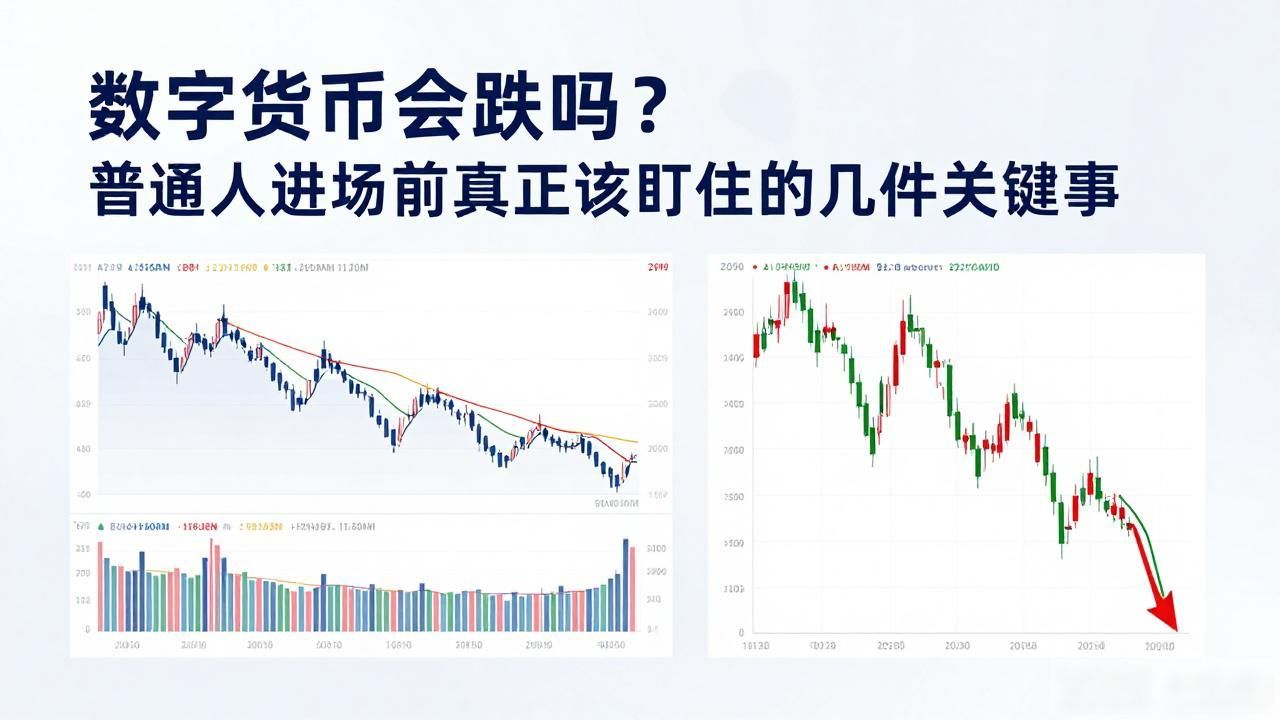 数字货币会跌吗？普通人进场前真正该盯住的几件关键事