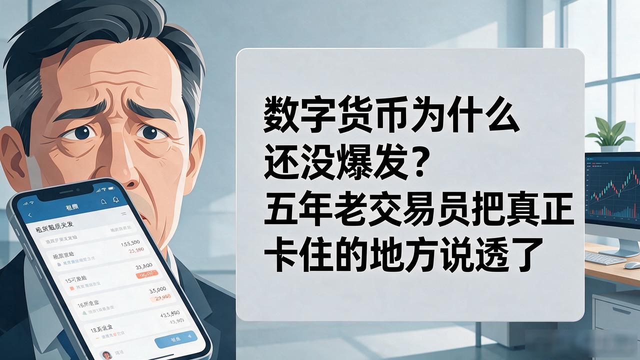 数字货币为什么还没爆发？五年老交易员把真正卡住的地方说透了