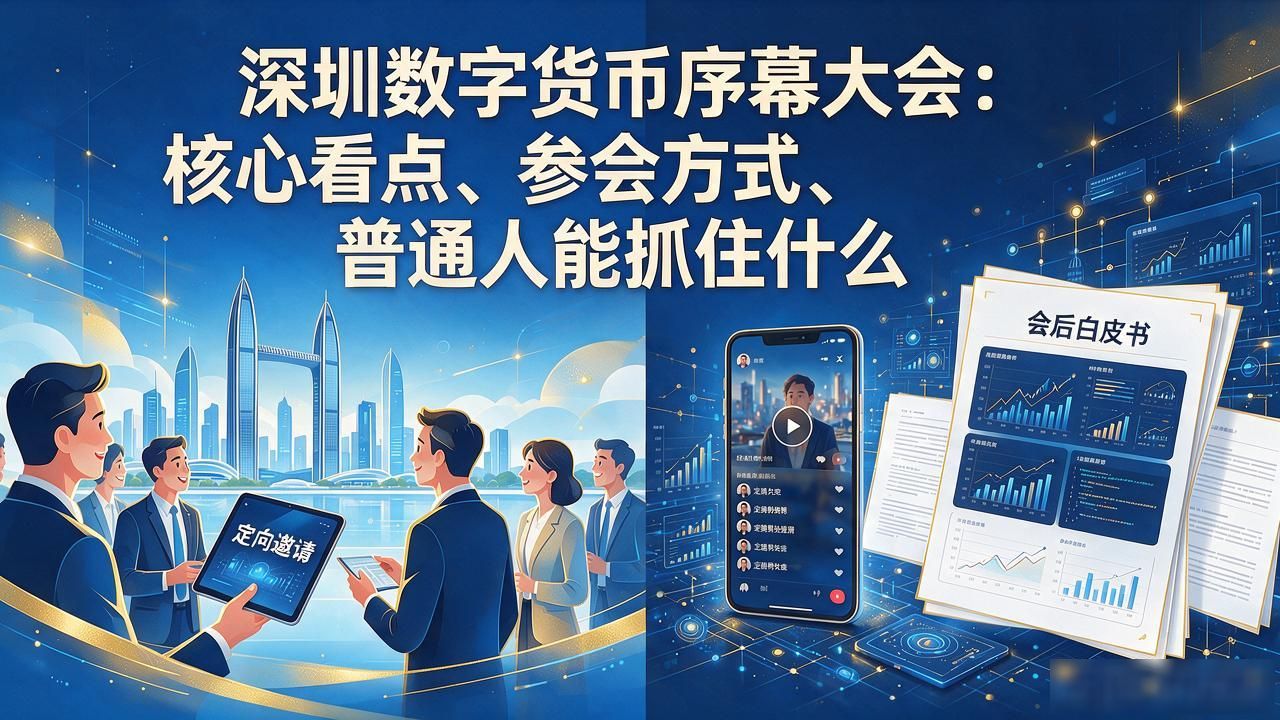 深圳数字货币序幕大会：核心看点、参会方式、普通人能抓住什么