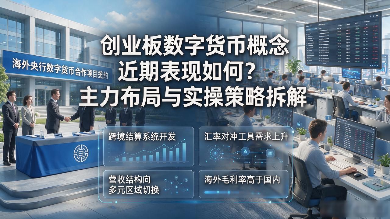 创业板数字货币概念近期表现如何？主力布局与实操策略拆解