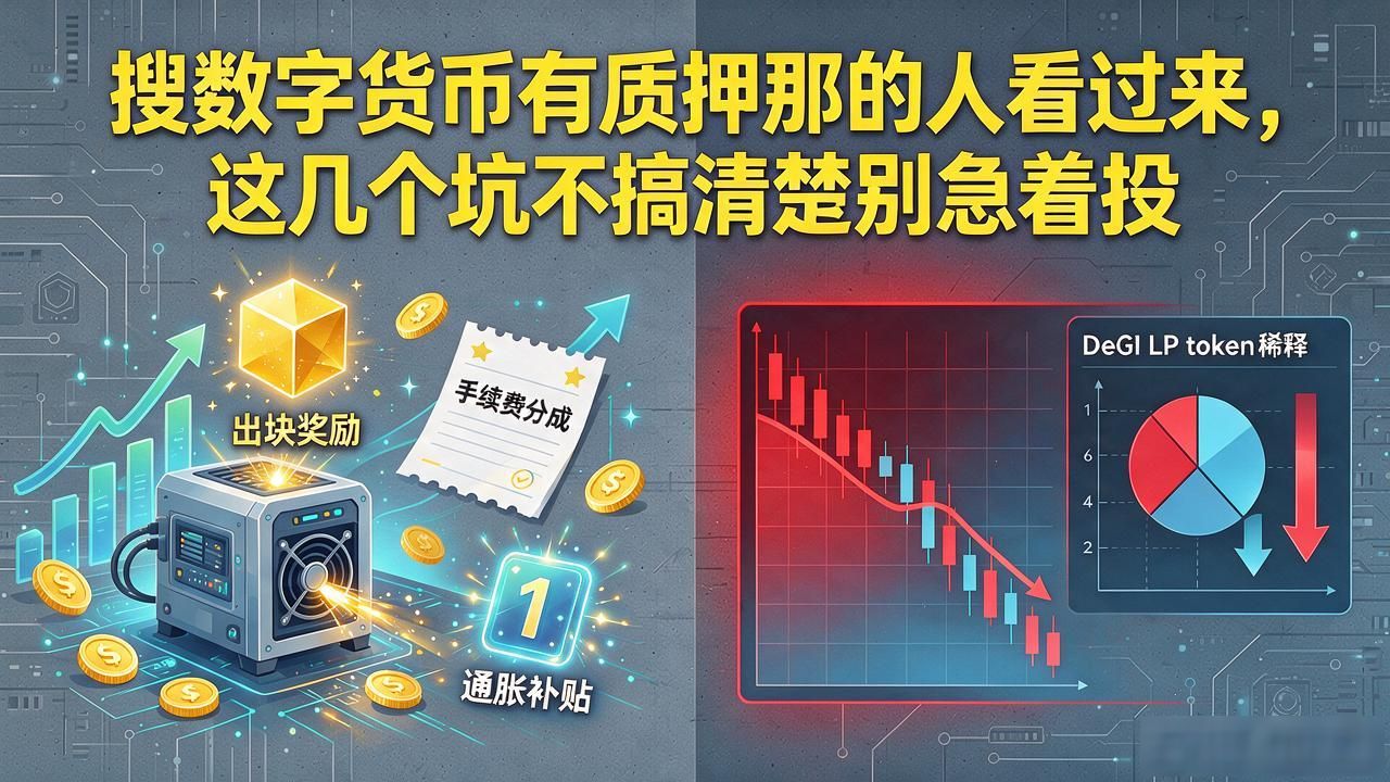 搜数字货币有质押那的人看过来，这几个坑不搞清楚别急着投