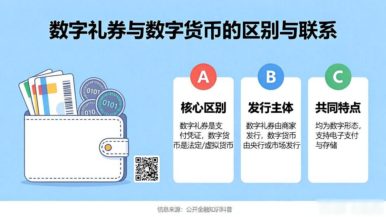 数字礼券是数字货币吗？一文说清楚