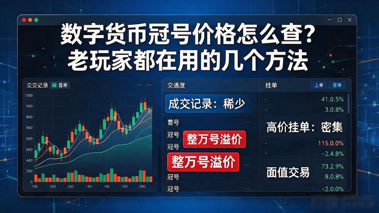 数字货币冠号价格怎么查？老玩家都在用的几个方法