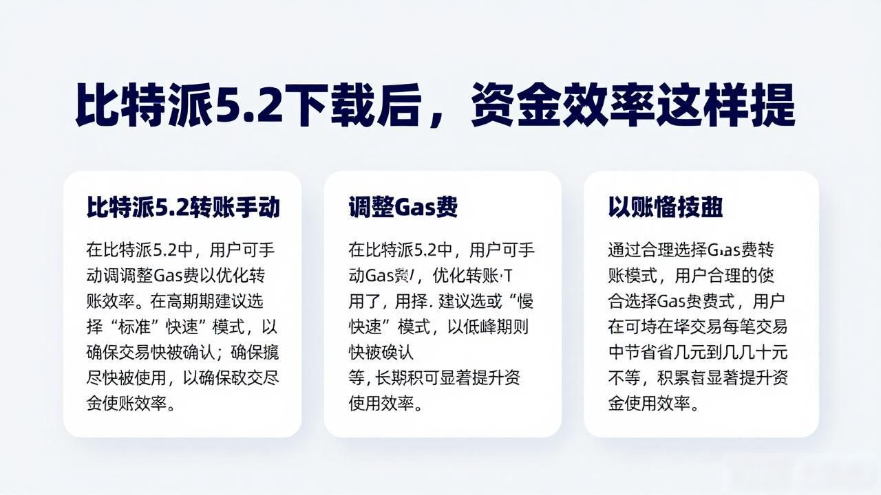 如何在比特派钱包5.2下载中提升资金效率？_比特派钱包5.2版本合理配置资产_比特派钱包5.2版本提升资金效率