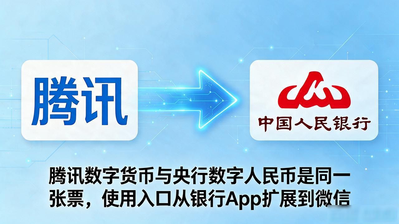 腾讯宣布数字货币了，跟央行数字人民币啥区别，咱普通人该关注啥