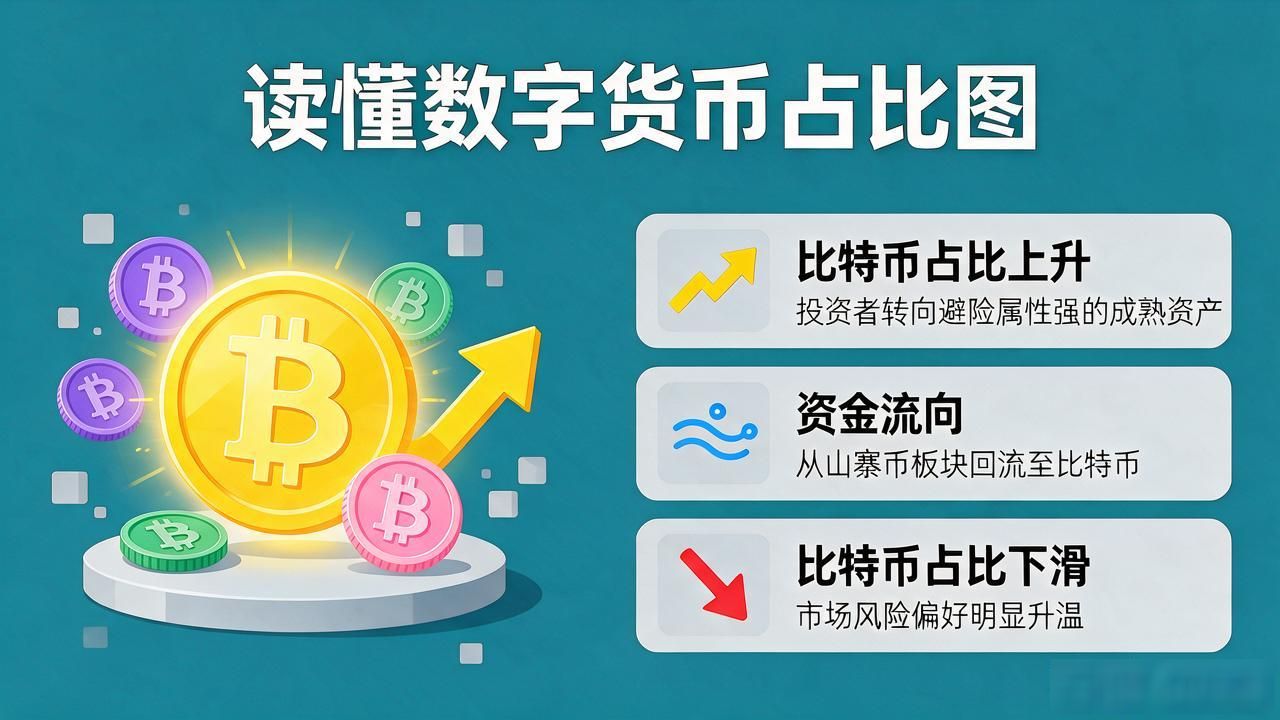 数字货币占比图怎么读懂？比特币稳不稳看这里