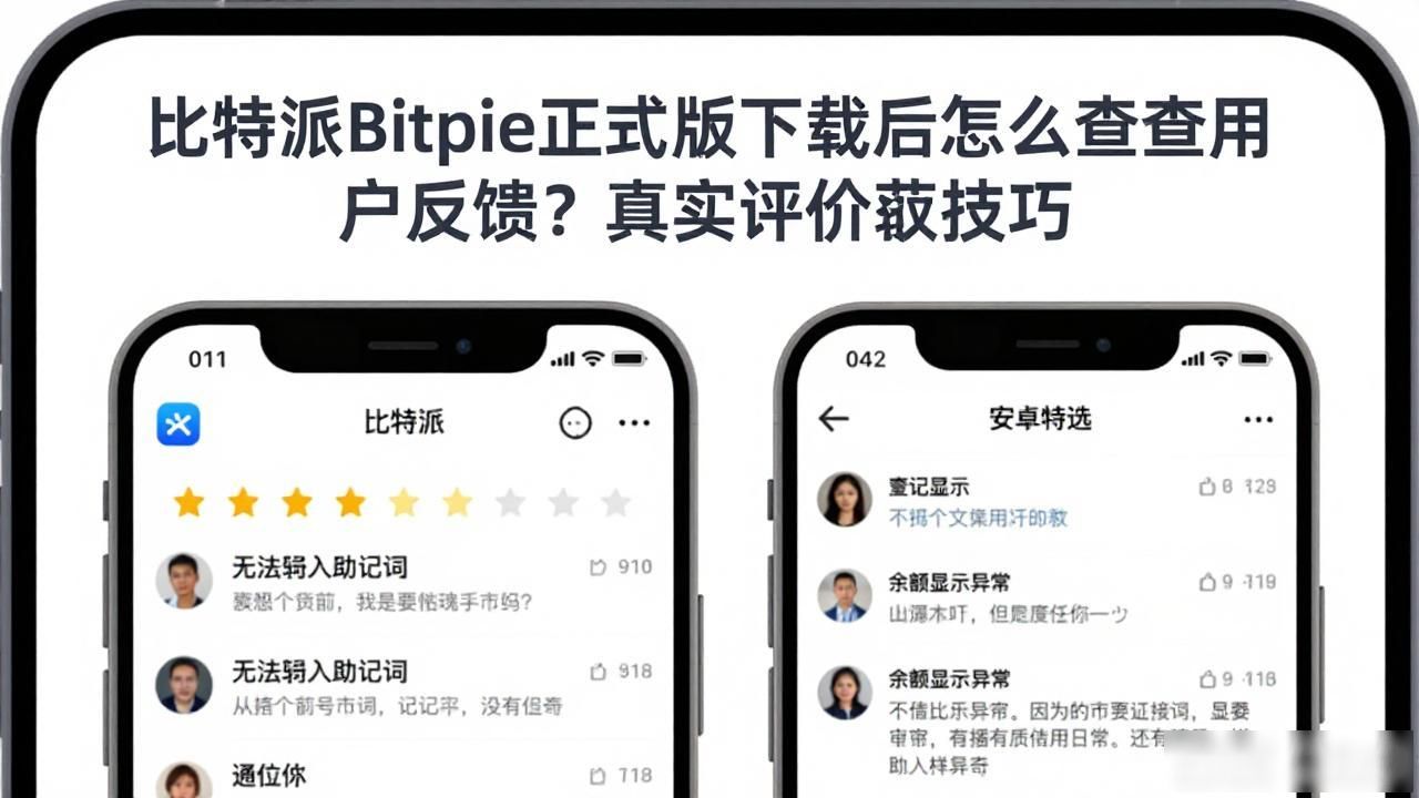 应用商店评分区参考_Bitpie 官方社群反馈_比特派Bitpie正式版下载的用户反馈获取方法