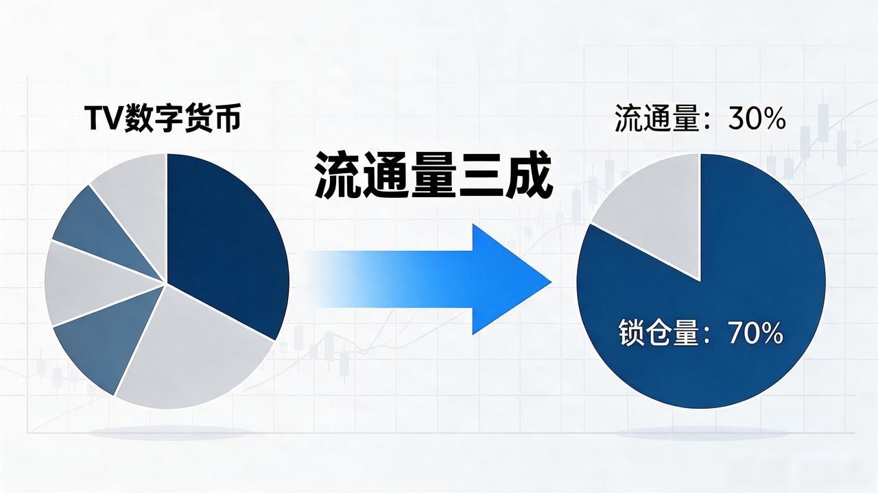 TV数字货币总发行量到底多少？别光看总量更要盯流通